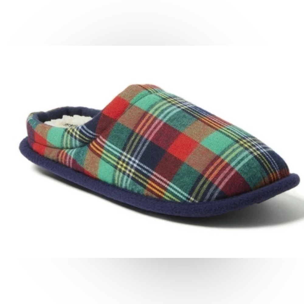 Dearfoams Family plaid  Matching Comfort Slippers, Size Men 3-4 / Women 5-6 (NEW - Picture 3 of 5
